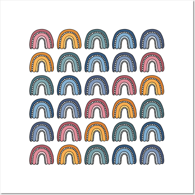 Chubby Rainbows, Rainbow Palette Wall Art by HLeslie Design